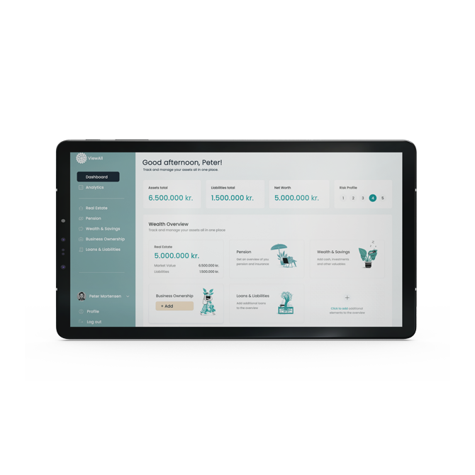 viewAll app ipad mockup
